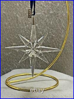 Swarovski 1995 Annual Holiday Ornament Star With Certificate