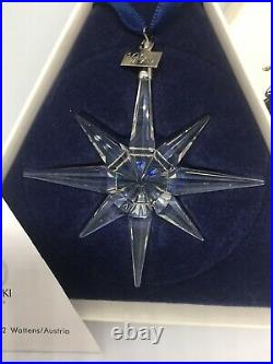 Swarovski 1995 Christmas Star Snowflake Ornament 194700 With Certificate Mint