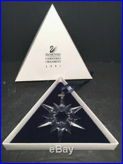 Swarovski 1997 Annual Christmas Crystal Snowflake Ornament Perfect with Box
