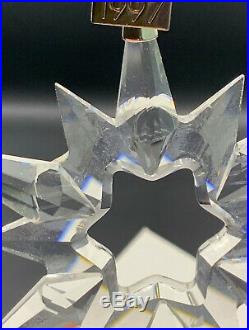 Swarovski 1997 Annual Christmas Snowflake Star Crystal Ornament (19-2456)