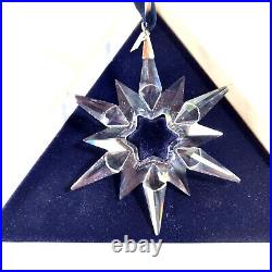 Swarovski 1997 Crystal Christmas Star Ornament Snowflake Retired With Boxes