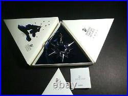 Swarovski 1997 Crystal Snowflake Christmas Ornament Mint Original Box Sleeve COA