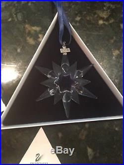 Swarovski 1997 Crystal Snowflake Star Annual Christmas Ornament With Orig. Box