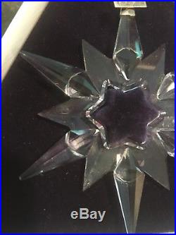 Swarovski 1997 Crystal Snowflake Star Annual Christmas Ornament With Orig. Box