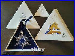 Swarovski 1997 Large Christmas Ornament/Snowflake, MINT CONDITION BOX & COA