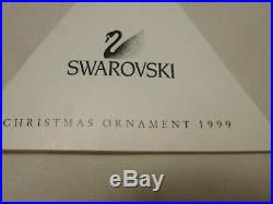 Swarovski 1999 Retired Crystal Christmas Ornament Box with COA
