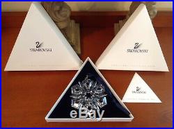 Swarovski 1999 crystal Snowflake Ornament Christmas COA And Box With Outer Box