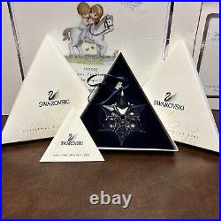 Swarovski 2000 Annual Christmas Holiday Ornament Crystal Snowflake Star With Box