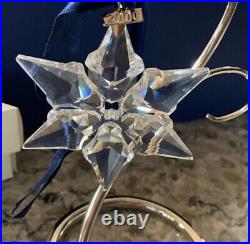Swarovski 2000 Annual Crystal Snowflake Christmas Tree Ornament in Box