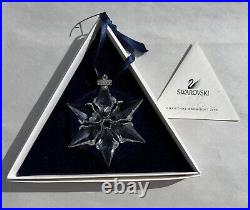 Swarovski 2000 Christmas Crystal Star Snowflake Ornament Mint in Box Limited Ed