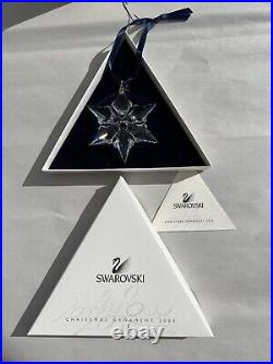 Swarovski 2000 Christmas Crystal Star Snowflake Ornament Mint in Box Limited Ed