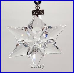Swarovski 2000 Crystal Christmas Star Ornament Snowflake Retired With Boxes