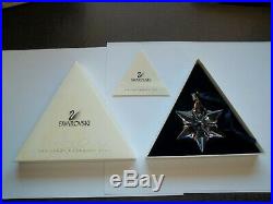 Swarovski 2000 Crystal Snowflake Christmas Ornament Retired in Box Excellent Con