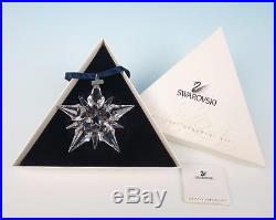 Swarovski 2001 Annual Christmas Star Snowflake Ornament Crystal Mint in Box
