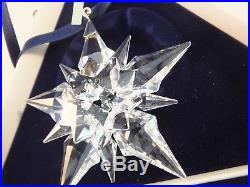 Swarovski 2001 Christmas Ornament Snowflake Star Crystal Annual Edition 267941