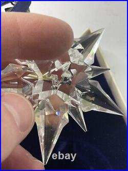 Swarovski 2001 Crystal Christmas Tree Ornament Snowflake with Box