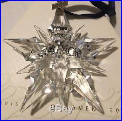 Swarovski 2001 Crystal Snowflake Christmas Ornament With Original Box