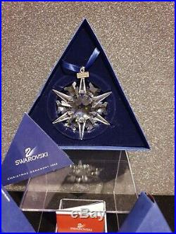 Swarovski 2002 Christmas Ornament Star 288802 Mint Boxed + Coa