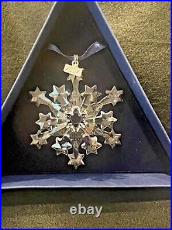 Swarovski 2004 Annual Christmas Snowflake Clear Ornament S2004ORN orig pkging