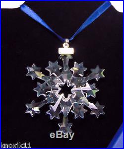 Swarovski 2004 Crystal Star SNOWFLAKE CHRISTMAS ORNAMENT Rockefeller Center MIB