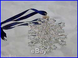 Swarovski 2004 Crystal Star SNOWFLAKE CHRISTMAS ORNAMENT Rockefeller Center MIB
