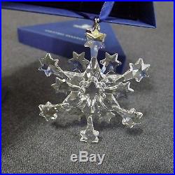 Swarovski 2004 Holiday Christmas Ornament Austrian Crystal Star Snowflake Boxed