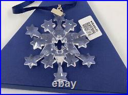 Swarovski 2004 Rockefeller Center Crystal Star Snowflake Christmas Ornament