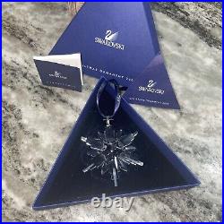 Swarovski 2006 Vintage Crystal Snowflake Christmas Ornament WithOriginal Box & COA