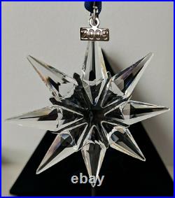 Swarovski 2009 Annual Christmas Star Ornament Crystal Original boxes COA MIB