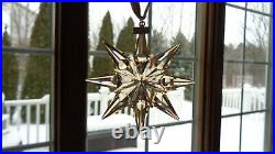 Swarovski 2009 SCS Gold Large Star Christmas Ornament 1026761 Brand New In Box