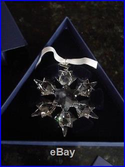 Swarovski 2010 Crystal Snowflake Christmas Ornament With Original Boxes