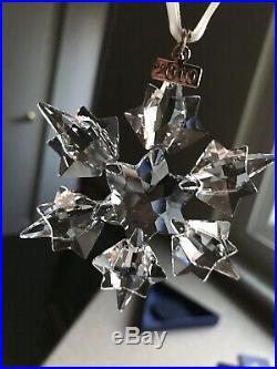 Swarovski 2010 Large Crystal Christmas Ornament/Snowflake, New In Box