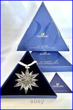 Swarovski 2011 Annual Christmas Ornament Crystal Star Snowflake New In Box