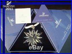 Swarovski 2011 Christmas Ornament Star 1092037 Mint Boxed + Certificate