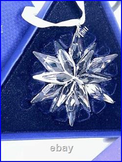 Swarovski 2011 Crystal Snowflake Ornament with Original Box 20 Year Anniversary