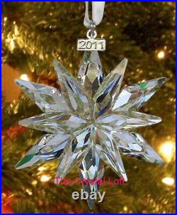 Swarovski 2011 Ornament / Snowflake Mint Condition Original Box & Certificate