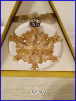 Swarovski 2012 Christmas Star Ornament 1125019 Gold