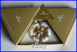 Swarovski 2012 Scs Christmas Ornament 1139970 Gold Mint Retired Boxed Rare