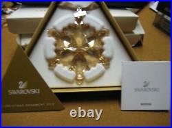 Swarovski 2012 Scs Goldtone Ornament-mint In Box