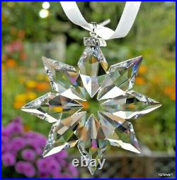 Swarovski 2013 A. E. Christmas Star Snowflake Ornament 5004489, Boxed, Cert