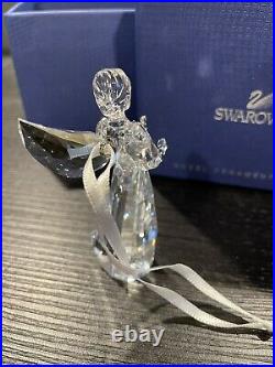 Swarovski 2014 Angel Ornament Figurine 5047231 Limited Edition Silver Bird
