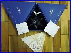 Swarovski 2015 Large Christmas Holiday Ornament, Mint In Boxes