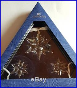 Swarovski, 2017 Christmas Star Ornament Set of 3. Art No 5268822