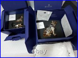 Swarovski 2019 AMUR SOFIA LEOPARD 5428541 & CUBS 5428542 withgloves & original box