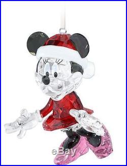 Swarovski #5004690 #5004687 Mickey & Minnie Mouse Christmas Ornament Bnib Santa