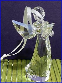 Swarovski Angel Ornament 2014 5047231 Limited Edition Silver Bird in Hand