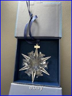 Swarovski Annual 2002 Edition Crystal Snowflake Ornament Austria No Box