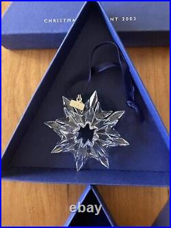 Swarovski Annual 2003 Christmas Ornament Snowflake Crystal