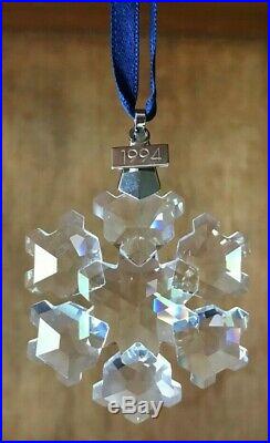 Swarovski Annual Christmas Ornament 1994 Crystal Snowflake Ornament MIB