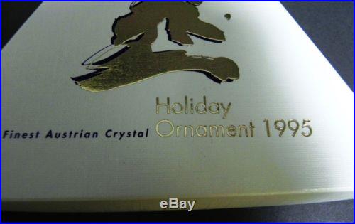 Swarovski Annual Crystal Christmas 1995 Ornament Tree Decoration Holiday